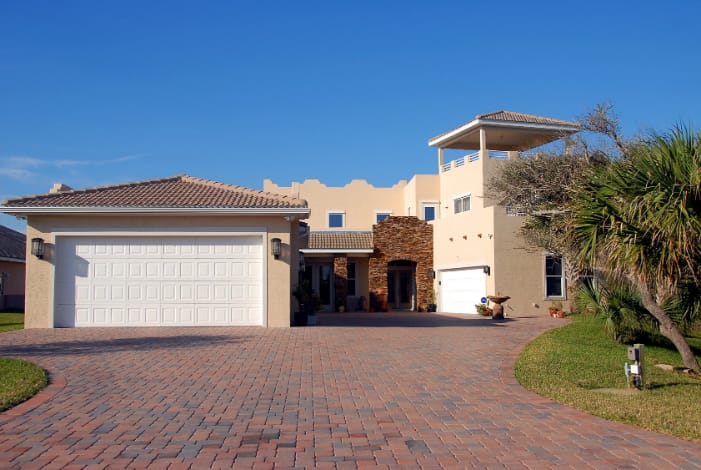 a nice home with concrete driveway